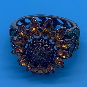 Heidi Daus Swarovski crystal sunflower bracelet.
